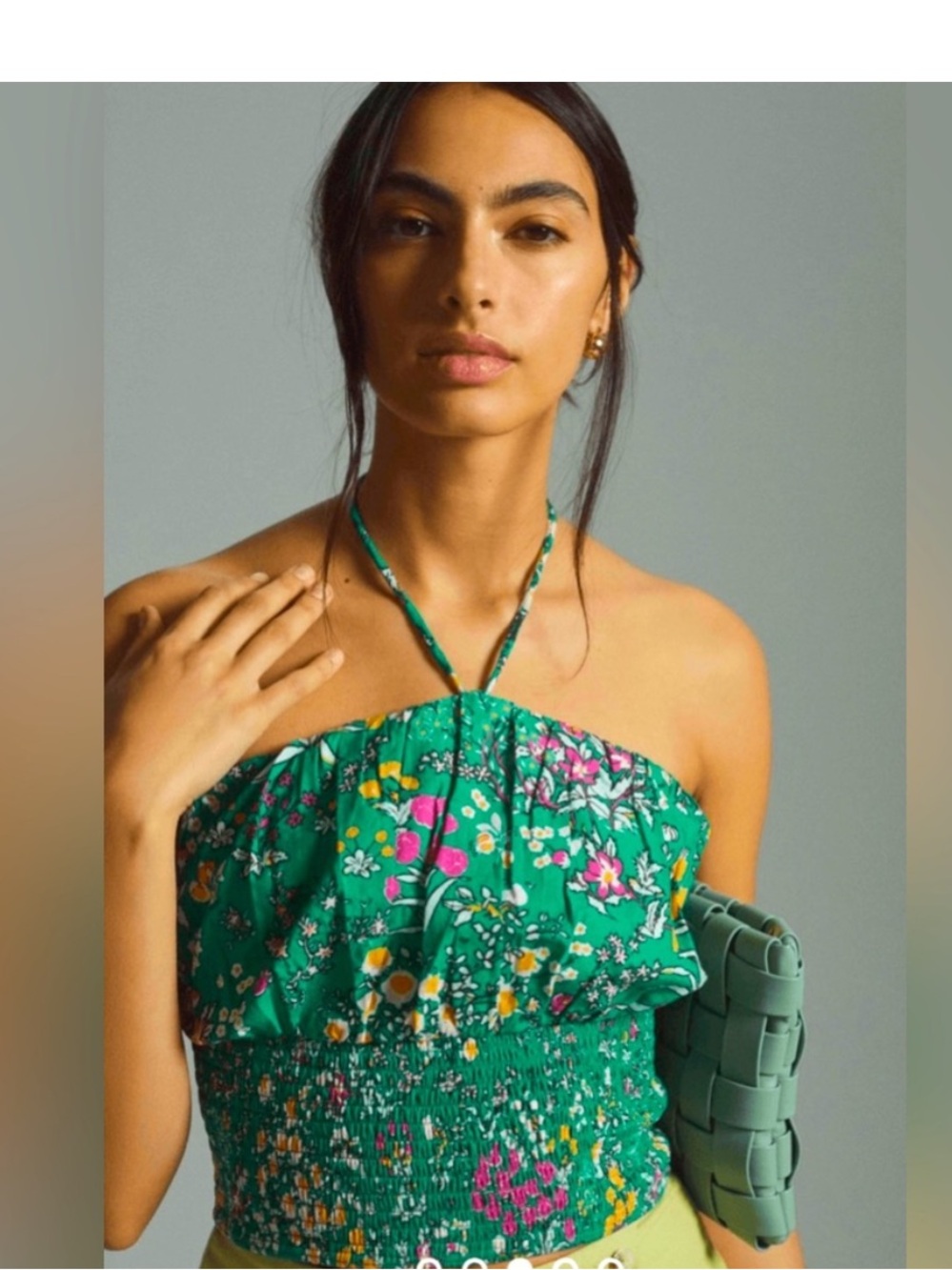 Maeve by Anthro Floral Tie Top